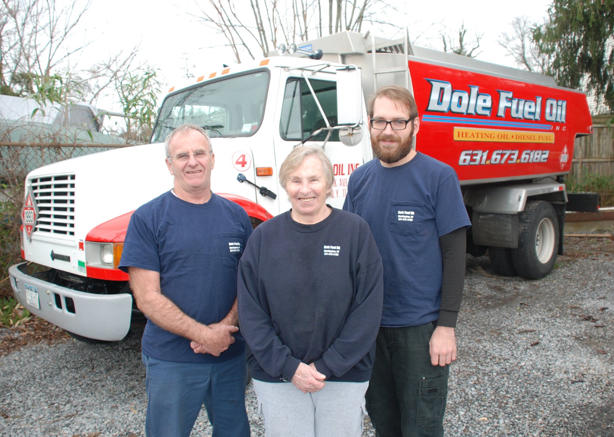 The Dole Fuel Oil family team in front of their delivery truck